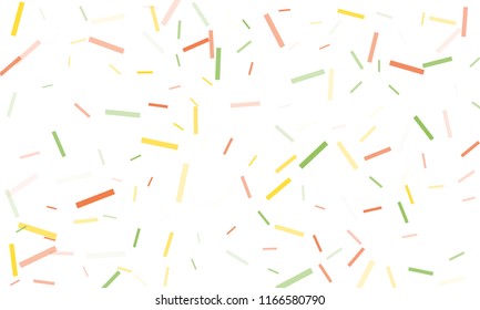 Confetti background abstract colorful pattern. Isolated on the white. Vector holiday illustration. Festive and stylish confetti background. Concept of happy birthday, party and holidays.