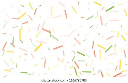 Confetti background abstract colorful pattern. Isolated on the white. Vector holiday illustration. Festive and stylish confetti background. Concept of happy birthday, party and holidays.