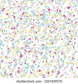 Confetti background. Bright colors. Abstract seamless pattern. Colorful confetti dots. Party background. For web-page background, decoration or printing on fabric.