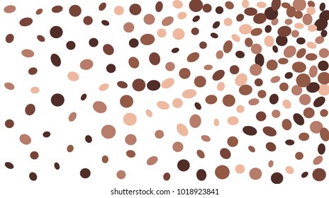 Confetti Background. Colorful Circles and Ellipses. Texture for Horizontal Poster