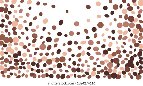 Confetti Background. Colorful Circles and Ellipses. Texture for Horizontal Poster