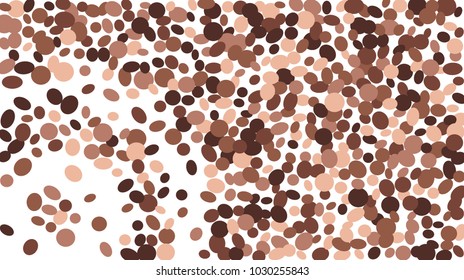 Confetti Background. Colorful Circles and Ellipses. Texture for Horizontal Poster