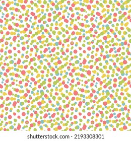 Confetti Background. Colorful Circles and Ellipses. Texture for Horizontal Poster spring dots