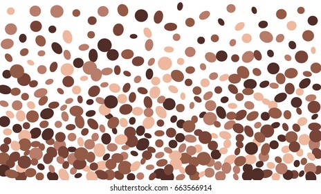 Confetti Background. Colorful Circles and Ellipses. Texture for Horizontal Poster