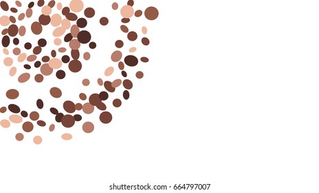 Confetti Background. Colorful Circles and Ellipses. Texture for Horizontal Poster