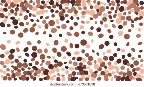 Confetti Background. Colorful Circles and Ellipses. Texture for Horizontal Poster