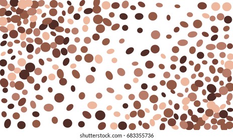 Confetti Background. Colorful Circles and Ellipses. Texture for Horizontal Poster