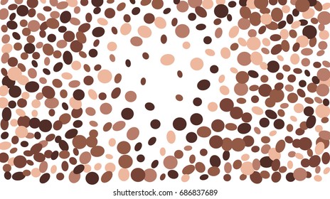 Confetti Background. Colorful Circles and Ellipses. Texture for Horizontal Poster