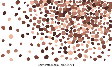 Confetti Background. Colorful Circles and Ellipses. Texture for Horizontal Poster