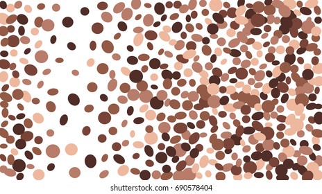 Confetti Background. Colorful Circles and Ellipses. Texture for Horizontal Poster