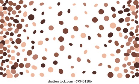 Confetti Background. Colorful Circles and Ellipses. Texture for Horizontal Poster