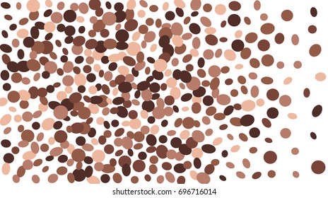 Confetti Background. Colorful Circles and Ellipses. Texture for Horizontal Poster