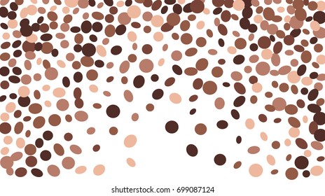 Confetti Background. Colorful Circles and Ellipses. Texture for Horizontal Poster