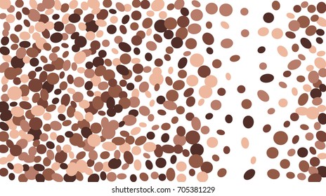Confetti Background. Colorful Circles and Ellipses. Texture for Horizontal Poster