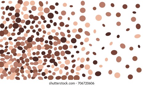 Confetti Background. Colorful Circles and Ellipses. Texture for Horizontal Poster