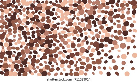 Confetti Background. Colorful Circles and Ellipses. Texture for Horizontal Poster