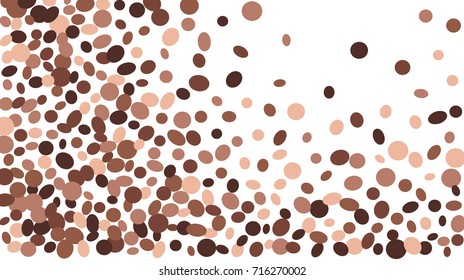 Confetti Background. Colorful Circles and Ellipses. Texture for Horizontal Poster