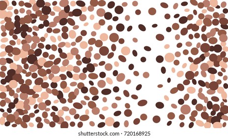 Confetti Background. Colorful Circles and Ellipses. Texture for Horizontal Poster
