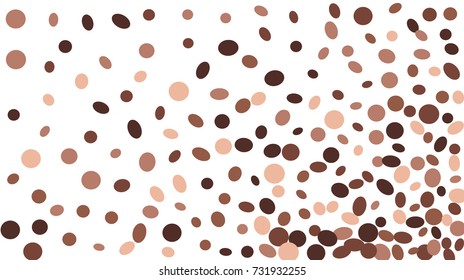 Confetti Background. Colorful Circles and Ellipses. Texture for Horizontal Poster
