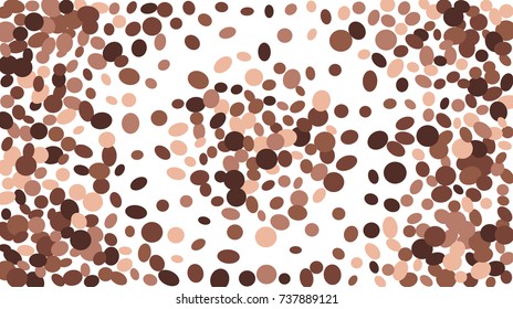 Confetti Background. Colorful Circles and Ellipses. Texture for Horizontal Poster
