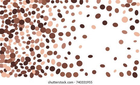 Confetti Background. Colorful Circles and Ellipses. Texture for Horizontal Poster