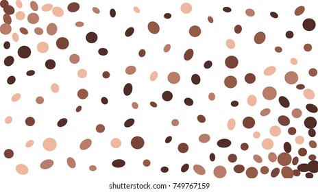 Confetti Background. Colorful Circles and Ellipses. Texture for Horizontal Poster