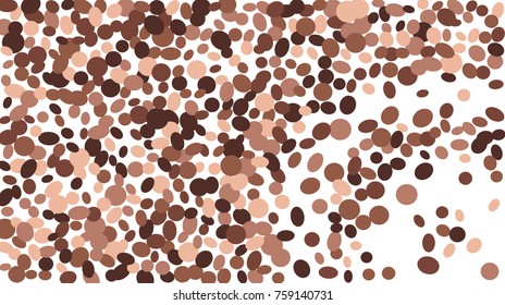 Confetti Background. Colorful Circles and Ellipses. Texture for Horizontal Poster