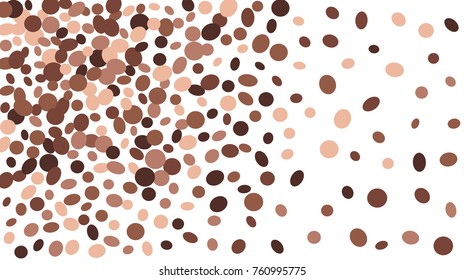 Confetti Background. Colorful Circles and Ellipses. Texture for Horizontal Poster