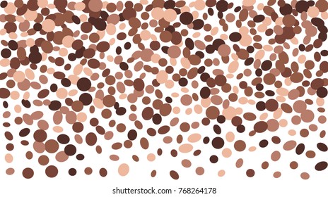 Confetti Background. Colorful Circles and Ellipses. Texture for Horizontal Poster