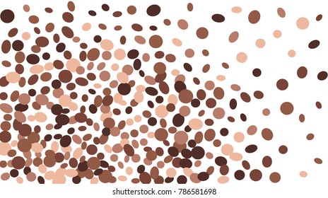 Confetti Background. Colorful Circles and Ellipses. Texture for Horizontal Poster