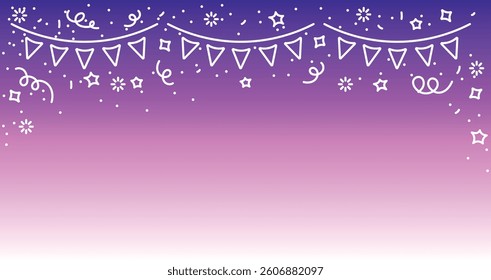 Confetti background with gradient. Illustration for postcards, posters, congratulations. EPS10