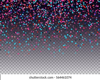 Confetti background. Holiday vector. Celebration, festival, winning or carnival concept. Colorful confetti pieces illustration for web design, creative projects or printed products.