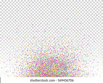 Confetti background. Holiday vector. Celebration, festival, winning or carnival concept. Colorful confetti pieces illustration for web design, creative projects or printed products.