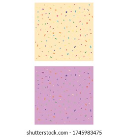 Diseño vectorial de ilustración de fondo de confetti
