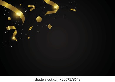Confetti Background Luxury Design Vetor