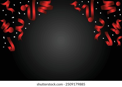 Confetti Background Luxury Design Vector Template