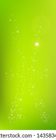 Confetti. Background modern.  Colorful clean abstraction. Green colored theme.