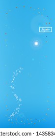 Confetti. Background modern.  Colorful clean abstraction. Blue colored theme.