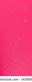 Confetti. Background modern.  Colorful clean abstraction. Magenta color theme.