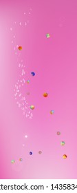 Confetti. Background modern.  Colorful clean abstraction. Pink colored theme.