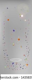 Confetti. Background modern.  Colorful clean abstraction. 