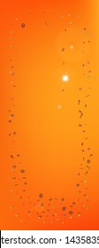 Confetti. Background modern.  Colorful clean abstraction.  Orange red theme.
