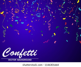 Confetti background for party decorations and birthday