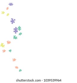 Confetti Background Pattern. Puzzle pieces and big ideas design, vector illustration graphic
