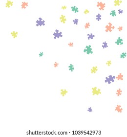 Confetti Background Pattern. Puzzle pieces and big ideas design, vector illustration graphic
