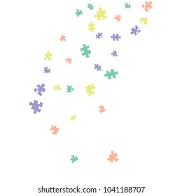 Confetti Background Pattern. Puzzle pieces and big ideas design, vector illustration graphic
