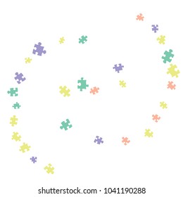 Confetti Background Pattern. Puzzle pieces and big ideas design, vector illustration graphic
