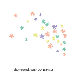 Confetti Background Pattern. Puzzle pieces and big ideas design, vector illustration graphic
