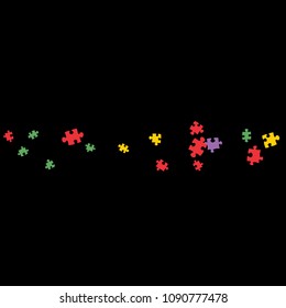 Confetti Background Pattern. Puzzle pieces and big ideas design, vector illustration graphic
