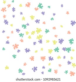 Confetti Background Pattern. Puzzle pieces and big ideas design, vector illustration graphic
